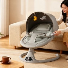Bluetooth Electric Baby Swing Infant Music Cradle Bouncer Rocker Chair+Remote UK Baby Bouncer Mosquito Net price