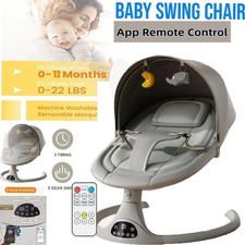 Electric Baby Swing Infant Cradle Bouncer Rocker Chairs Music Remote Bluetooth Baby Bouncer Mosquito Net price