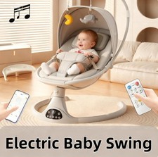 Bluetooth Electric Baby Swing Infant Cradle Bouncer Chair Rocker Music Remote UK Baby Bouncer Mosquito Net price