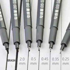 6pcs/Set Fine Liner Pen Pigment Marker Waterproof Ink Drawing Ink Pen Sketch Pen Technical Drawing and Graphic Pen price