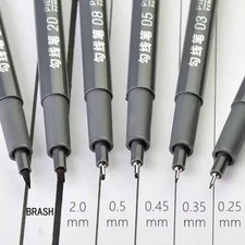 6pcs/Set Fine Liner Pen Pigment Marker Waterproof Ink Drawing Ink Pen Sketch Pen Technical Drawing and Graphic Pen price