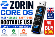 Zorin Core OS Fast, Secure, Easy to Use OS Bootable USB Live Try Install UK Operating Systems price