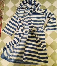 Velour toweling Little White Company Boys striped dressing gown Age 10 -11 Years Towel & Dressing Gown Set price