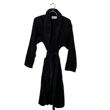 Derek Rose Triton 10 Cotton Velour Black Towelling Bathrobe Dressing Gown Size M Towel & Dressing Gown Set price