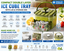 Portable Ice Maker Machine with One-Touch Press Double Layer 50 Ice Cube Maker Ice Makers price