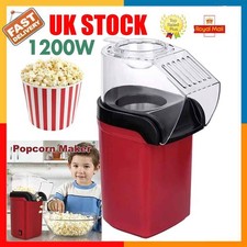 1200W Popcorn Maker Hot Air Popcorn Popper Electric Machine Fat Free UK Popcorn Machines price