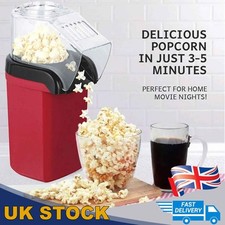 1200W Electric Hot Air Popcorn Maker + Measuring Cup One Touch UK Snack Machine Popcorn Machines price
