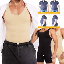 Men's Shapewear Bodysuit Full Body Shaper Compression Underwear Waist Trainer Men's Bodysuit price