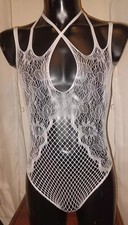 Brand New Sealed Mens Sexy Reversable White Bodysuit  One Size XS To XL Men's Bodysuit price