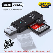 2 In 1 TF SD Card Reader USB 2.0 Micro SD Card To USB Adapter Smart Card Reader Card Readers price