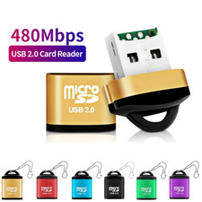 Mini Micro USB SD TF Card Reader Adapter USB 2.0 Memory Card Reader Laptop PC UK Card Readers price