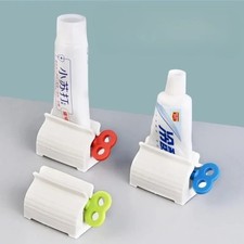 US 3 Pack Rolling Tube Toothpaste Squeezer Easy Dispenser Seat Holder Stand Toothpaste Holder price