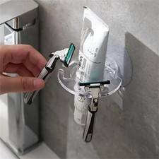 1pcs Toothbrush Holder Wall Mount Sucker Bathroom Suction Cup Toothpaste Rack Toothpaste Holder price