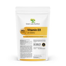 Vitamin D3 20,000 IU Tablets – High Strength, Immune Support & Bone Health Health & Fitness Software price