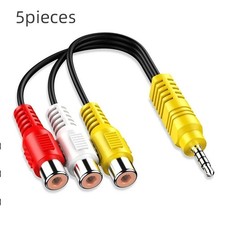 3.5mm AUX Male to 3 RCA Female Audio Video AV Adapter Cable Stereo Composite UK Composite Cable price