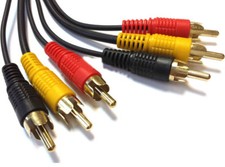 Triple 3 x Phono Male To Male Cable Audio Composite Video RCA Lead Short Or Long Composite Cable price