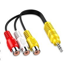 3.5mm AUX Male to 3RCA Female Cable Composite Stereo Audio AV Adapter Cord UK Composite Cable price