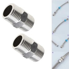 2PCS Universal Shower Hose Extension Pipe Stainless Steel Hose Extender UK Shower Hose price