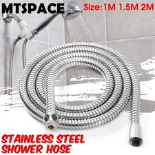 STAINLESS STEEL SHOWER HOSE 0.5M-3M CHROME FLEXIBLE BATHROOM BATH PIPE Shower Hose price