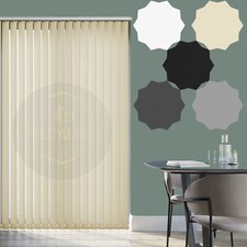 PLAIN Vertical Blind Slats Custom 89mm Replacement  - White, Cream, Grey, Black Vertical Blind price