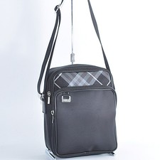 Burberry Black Nylon Crossbody Shoulder Bag Nova Check Smoked Check Auth 12978 Women's Messenger Bag price