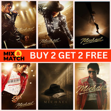 MICHAEL 2026 TEASER MOVIE POSTER A5 A4 A3 A3+ Poster price