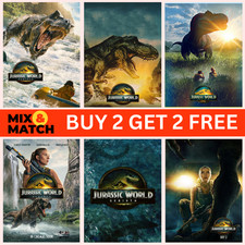JURASSIC WORLD REBIRTH 2025 MOVIE TEASER POSTER A5 A4 A3 A3+ Poster price
