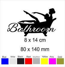 bathroom Toilet Door Sticker Decal lady in bathroom Toilet Sticker price