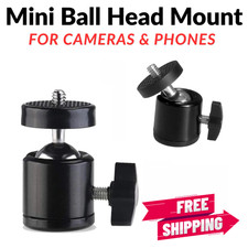 Mini Ball Head 360° Rotating 1/4 Screw Mount For Camera Tripod Phone DSLR Tripod Heads price