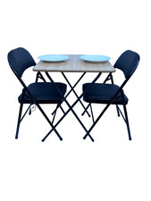 Folding Dining Table 2 Chairs Bistro Patio Cafe Canteen Pub Restaurant Functions Cafe & Canteen Chair price