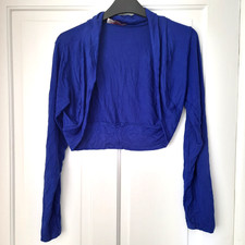 GIRLS BLUE BOLERO STYLE CARDIGAN CARDIE AGE 12-14 YEARS summer Girls' Bolero price