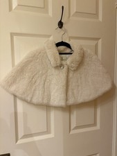 Girls' Monsoon Faux Fur Bolero Cream White 6-10 Years Worn Once Excellent Cond Girls' Bolero price