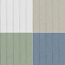 Beaded Wood Panel Wallpaper 3D Effect Feature Wall Bedroom - Various Colours Wallpaper price
