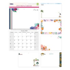 2026 Calendar Monthly Memo Family Organiser Illustrated Wall Planner With Pen Calendar price