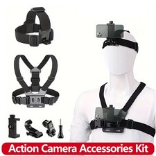All-in-One Action Camera Accessories Kit Head Strap Chest Strap Mount Adjustable Action Camera Accessories price