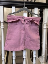 Next Girls Pink Denim Jean Style Summer Frill Short Skirt 3 Years Girls' Jeans / Denim Skirt price