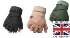Half Finger Gloves Padded Knuckle Men's  Airsoft Paintball Wheel Chair Shooting Men's Gloves price