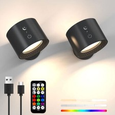 Rechargeable LED Wall Sconce Lights Magnetic Wall Mounted Night Lamp With Remote LED Wall Art price