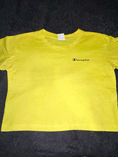 Champion women’s  XS Yellow Cotton Jersey Crew Neck Short Sleeve Logo T-Shirt Women's Jersey price