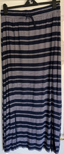 TU Women’s Jersey Elasticated Waist Striped Skirt  Navy/White Size 16 Women's Jersey price