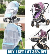 Baby Stroller Fly Insect Net Mesh Buggy Mosquito Cover, Pushchair Pram Raincover Pushchair-Pram Rain Cover price