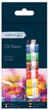 Work Of Art Oil Paints 8x 6ml tubes Painting Crafts Art Artist 8 Colours Oil Paint price