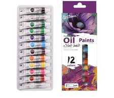 12 x 9ml Oil Paint Set Tube Perfect For Canvas,Wood,Ceramic Pigmented Colors Oil Paint price