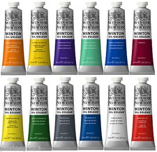 Winton Oil Paints Winsor & Newton 37ml Tube Artist Art 55 Colours Professional Oil Paint price