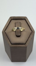 Sapphire And Diamond 9ct Gold Ring , Vintage And Hallmarked Sapphire Ring price