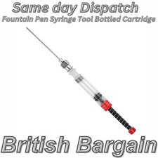 Fountain Pen Syringe Tool Bottled Cartridge Syringe Ink Cartridge Filler UK Pen Cartridge & Ink price