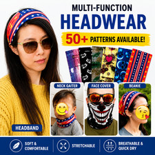 Stretch Headband Neck Warmer Bandana Scarf Gaiter Unisex Kids Adults All Seasons Unisex Neck Warmer price
