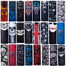 Multi use Skulls Biker Balaclava Neck Tube Snood Scarf Face Mask Warmer Bandana Unisex Neck Warmer price
