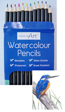 12 Watercolour Pencils Artist Drawing Painting Sketching Art Water Colour pencil Coloured Pencils price