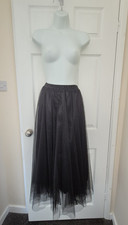 Women’s Black Tulle Size L Elastic Waist Petticoat price